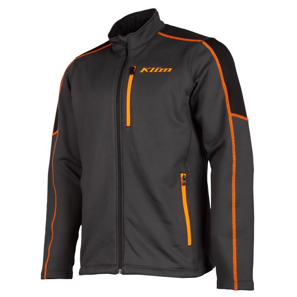 Underlayer Snow Klim Geaca Mid Layer Snowmobil Inferno Asphalt/Strike Orange