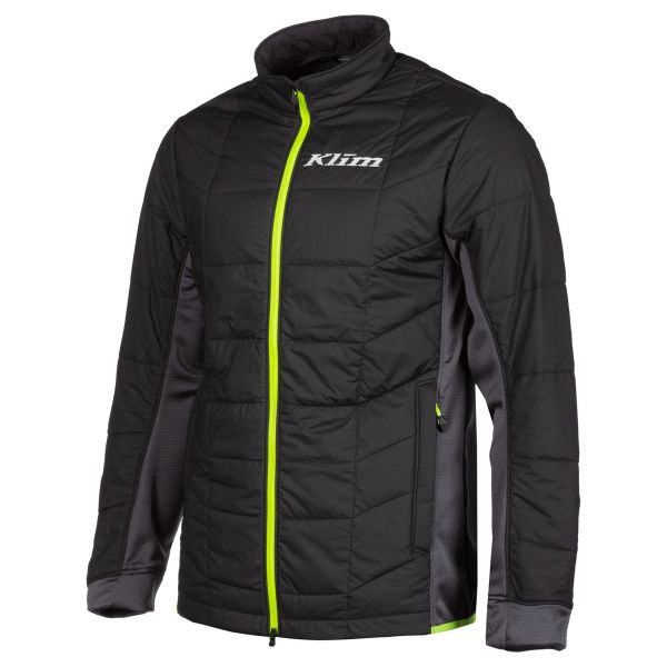 Underlayer Snow Klim Geaca Mid Layer Snowmobil Override Alloy Black/Hi-Vis