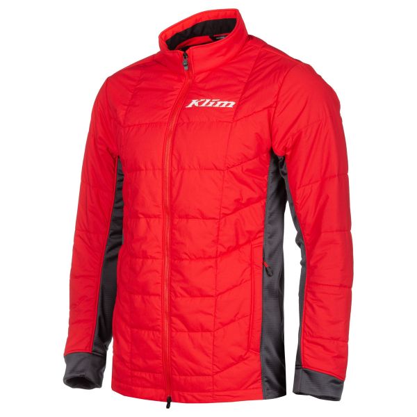 Functional Underwear Klim Jacket Mid Layer Snowmobil Override Alloy High Risk Red/Asphalt