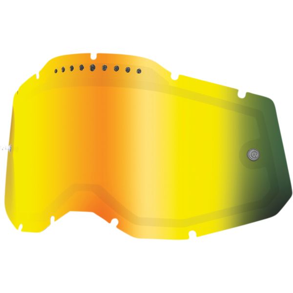 Accesorii Ochelari 100 la suta Lentila Schimb Ochelari Accuri 2/Racecraft 2/Strata 2 Dual Vented Mirror Gold