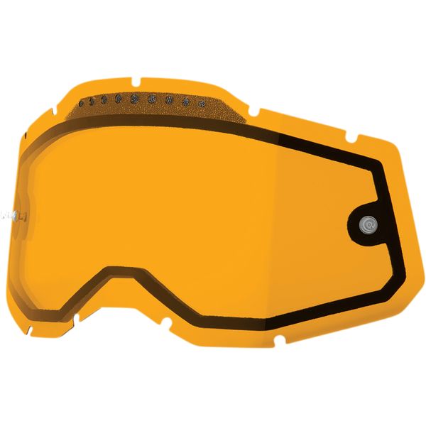 Accesorii Ochelari 100 la suta Lentila Schimb Ochelari Accuri 2/Racecraft 2/Strata 2 Dual Vented Orange