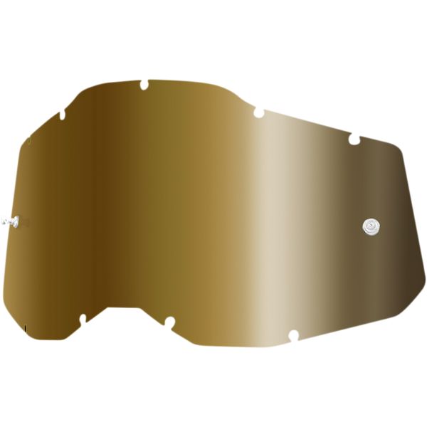 Goggle Accessories 100 la suta Goggles Replacement Lens Accuri 2/Racecraft 2/Strata 2 Gold
