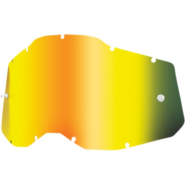 Goggle Accessories 100 la suta Goggles Replacement Lens Accuri 2/Racecraft 2/Strata 2 Mirror Gold