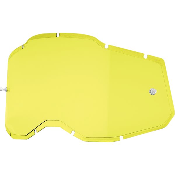Goggle Accessories 100 la suta Goggles Replacement Lens Accuri 2/Racecraft 2/Strata 2 Injected Yellow
