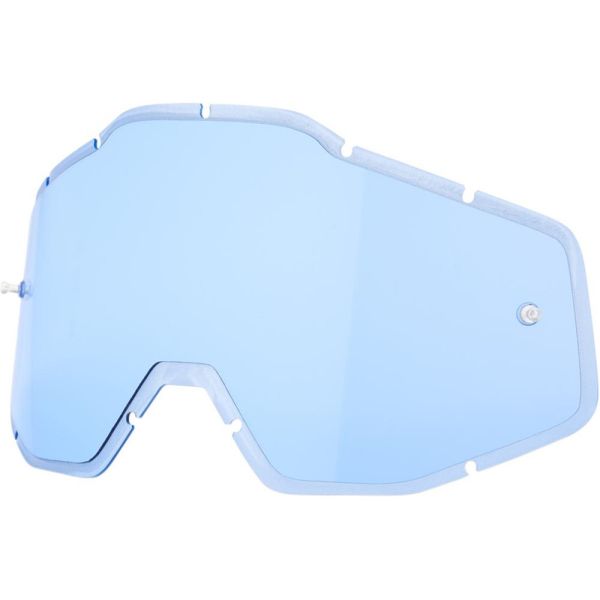 Accesorii Ochelari 100 la suta Lentila Schimb Racecraft/Accuri/Strata Albastra ANTI-FOG INJECTED 