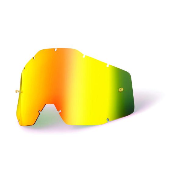 Accesorii Ochelari 100 la suta Lentila Schimb Racecraft/Accuri/Strata Copii Oglinda Aurie 