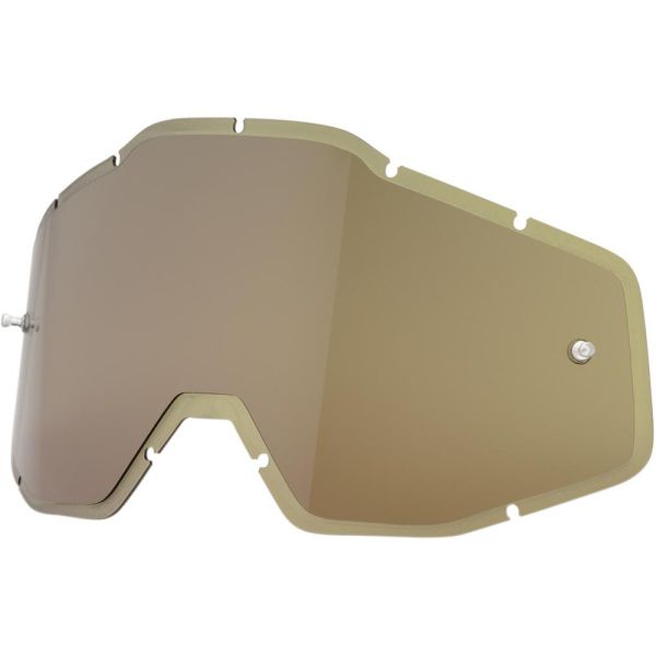 Accesorii Ochelari 100 la suta Lentila Schimb Racecraft/Accuri/Strata HD OLIVE ANTI-FOG INJECTED 