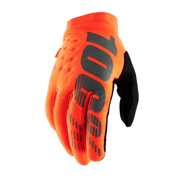 Manusi MX-Enduro Copii 100 la suta Manusi Brisker Orange/Black Copii