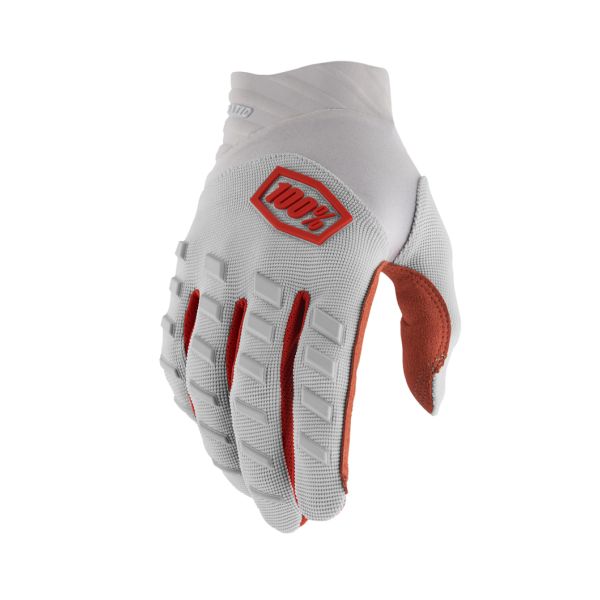 Manusi MX-Enduro 100 la suta Manusi Moto MX/Enduro Airmatic Silver-Orange  10000-00043