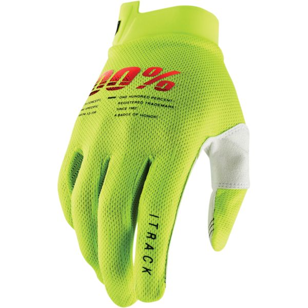 Gloves MX-Enduro 100 la suta Moto Gloves MX/Enduro Itrack Fluorescent Yellow   10008-00010