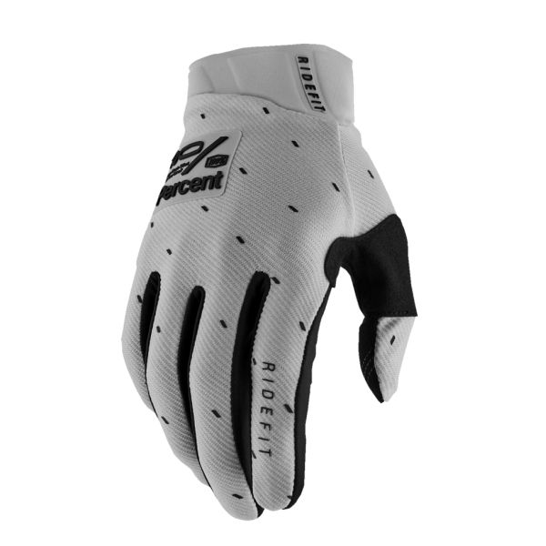 Gloves MX-Enduro 100 la suta Moto Gloves MX/Enduro Ridefit Silver-Black 10010-00043