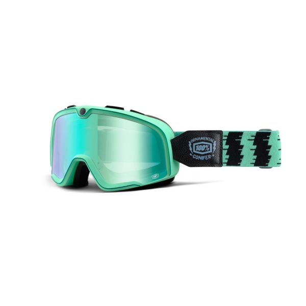 Ochelari MX-Enduro 100 la suta Ochelari Barstow Ornamental Conifer Racing Mirror Green Lens Ornamental Conifer 