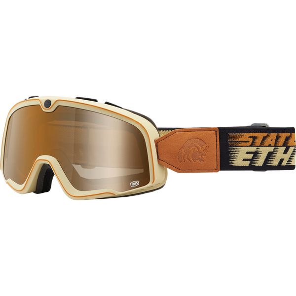 Ochelari MX-Enduro 100 la suta Ochelari Moto Enduro Barstow Orange Clear Lens