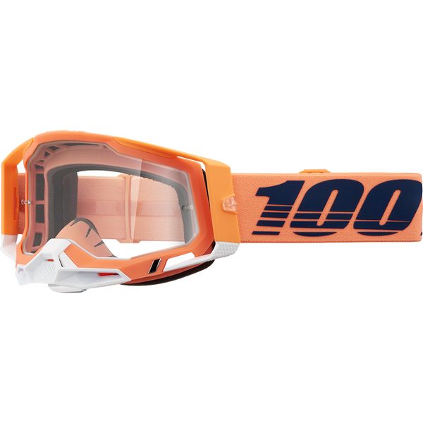 Ochelari MX-Enduro 100 la suta Ochelari Moto Enduro Racecraft 2 Coral Clear Lens