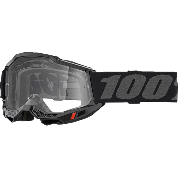 Goggles MX-Enduro 100 la suta Moto MX/Enduro Goggles Accuri 2 Black Clear Lens 50013-00038