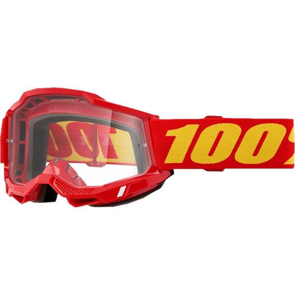 Goggles MX-Enduro 100 la suta Moto MX/Enduro Goggles Accuri 2 Red Clear Lens 50013-00042