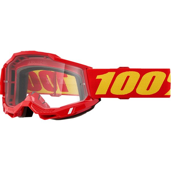 Ochelari MX-Enduro 100 la suta Ochelari Moto MX/Enduro Accuri 2 Red Clear Lens 50018-00010