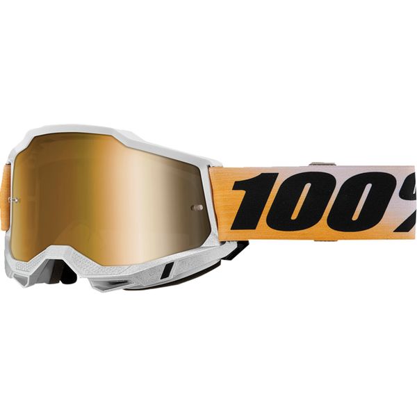 Ochelari MX-Enduro 100 la suta Ochelari Moto MX/Enduro Accuri 2 Shiv Gold-Mirror Lens 50014-00033