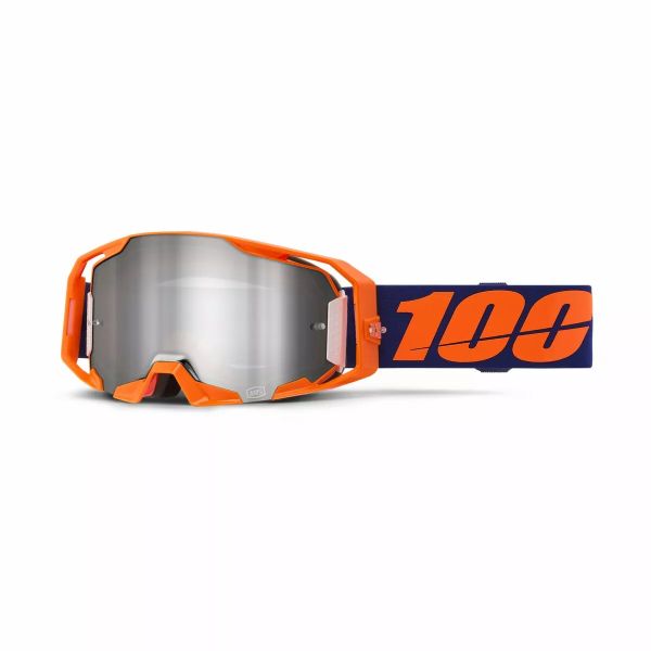 Ochelari MX-Enduro 100 la suta Ochelari Moto MX/Enduro ARmatic Fluorescent Orange/Mirror Silver 2025