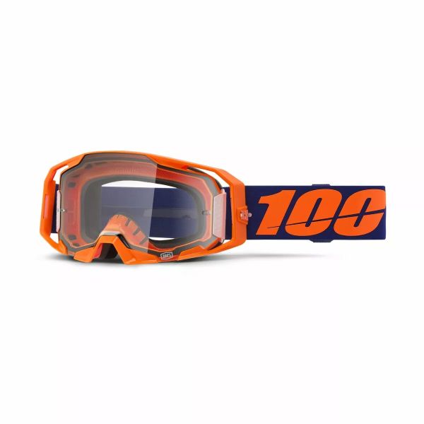 Goggles MX-Enduro 100 la suta MX/Enduro Goggles ARmatic Neon Orange/Clear 2025