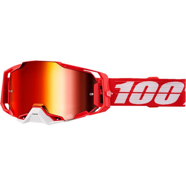 Goggles MX-Enduro 100 la suta Moto MX/Enduro Goggles Armega C-Bad Mirror-Red Lens 50005-00028