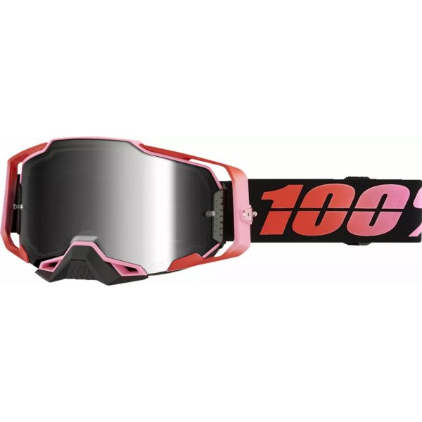 Ochelari MX-Enduro 100 la suta Ochelari Moto MX/Enduro Armega Guerlin/Black Silver Mirror Lens