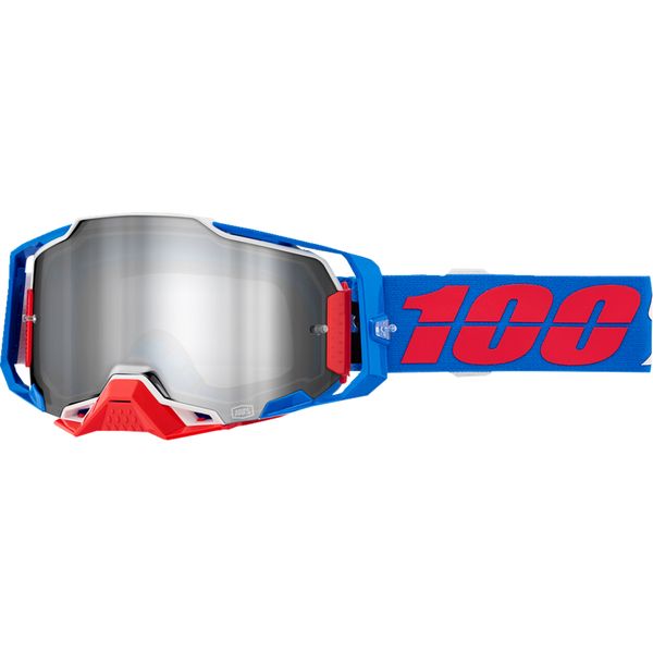 Ochelari MX-Enduro 100 la suta Ochelari Moto MX/Enduro Armega Ironclad Mirror-Silver Lens 50005-00029