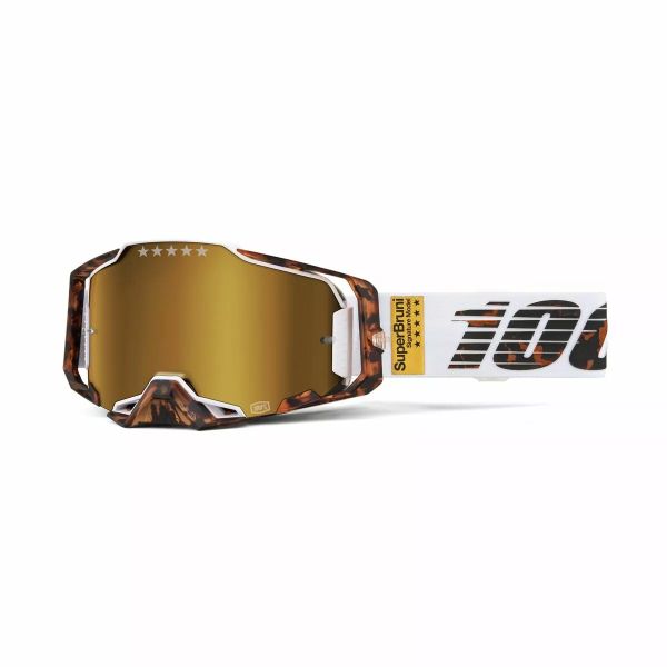 Ochelari MX-Enduro 100 la suta Ochelari Moto MX/Enduro Armega Le Bruni Gold Mirror Lens