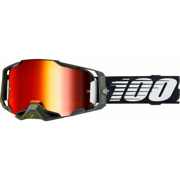 Ochelari MX-Enduro 100 la suta Ochelari Moto MX/Enduro Armega Soledad Red Mirror Lens
