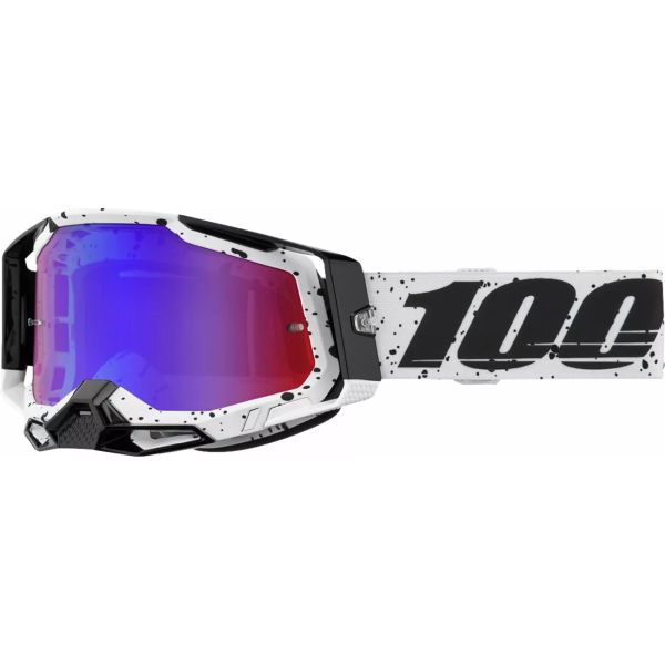 Ochelari MX-Enduro 100 la suta Ochelari Moto MX/Enduro Racecraft 2 Trinity Blue/Red Mirror Lens