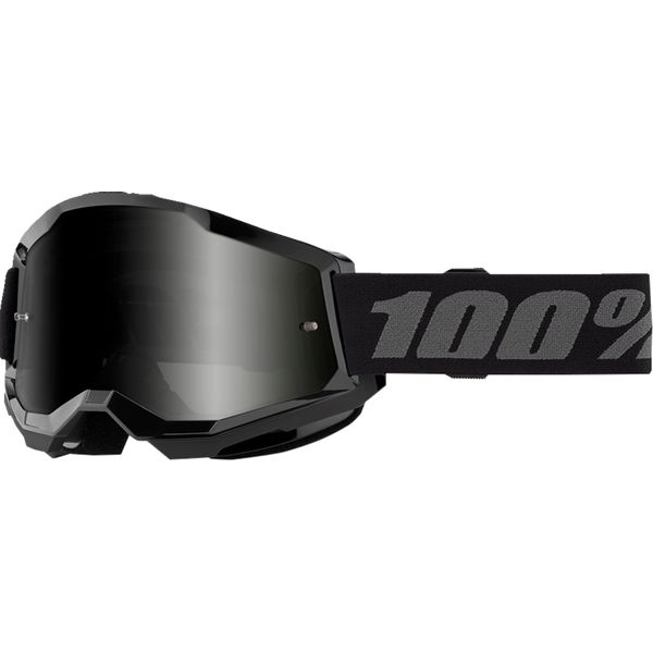Goggles MX-Enduro 100 la suta Moto MX/Enduro Goggles Strata 2 Black Smoke Lens 50030-00004