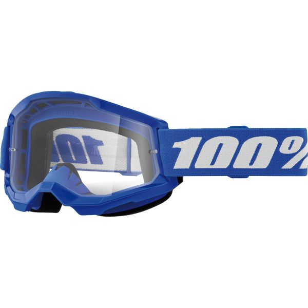 Goggles MX-Enduro 100 la suta Moto MX/Enduro Goggles Strata 2 Blue Clear Lens 50031-00008