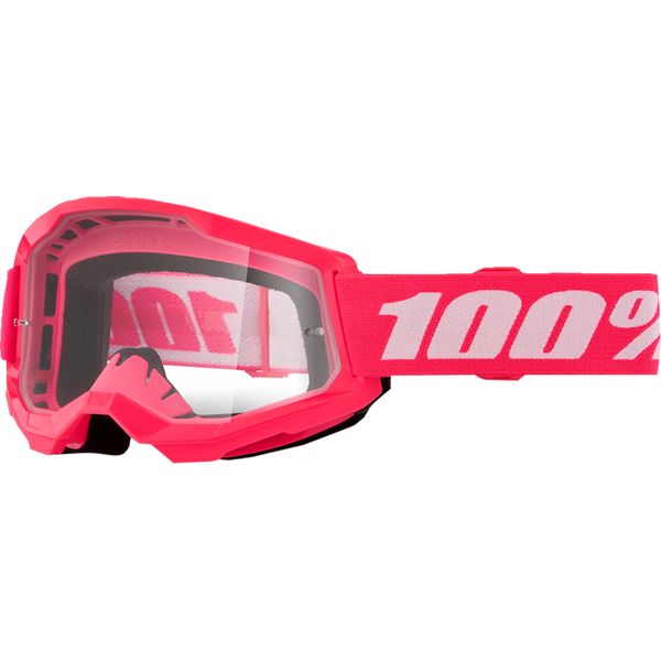 Goggles MX-Enduro 100 la suta Moto MX/Enduro Goggles Strata 2 Pink Clear Lens 50031-00011