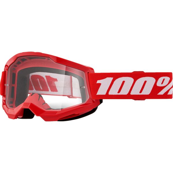 Ochelari MX-Enduro 100 la suta Ochelari Moto MX/Enduro Strata 2 Red Clear Lens 50027-00018
