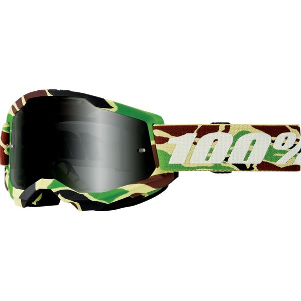 Goggles MX-Enduro 100 la suta Moto MX/Enduro Goggles Strata 2 War Camo Smoke Lens 50030-00006