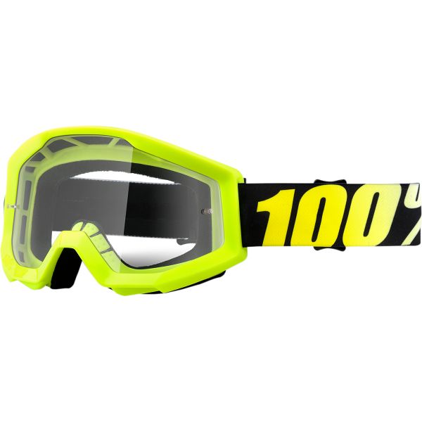 Goggles MX-Enduro 100 la suta GOGGLE STRATA NEON YEL CL