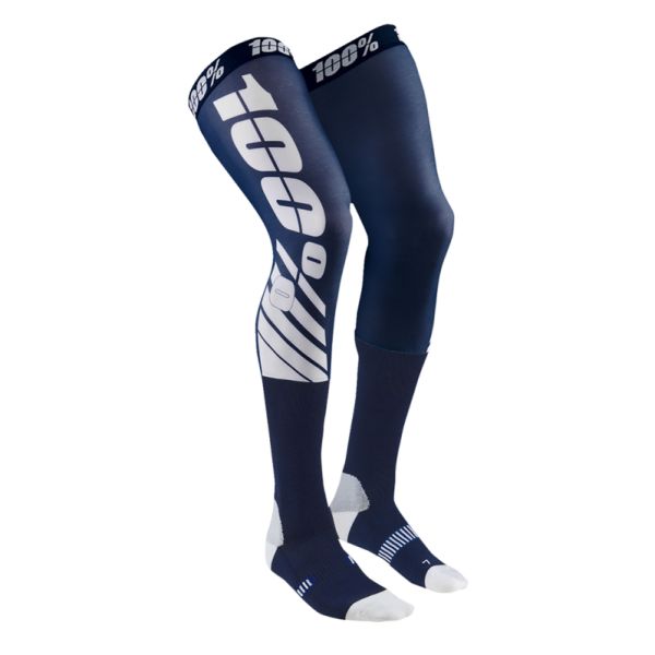Socks MX-Enduro 100 la suta Moto Sock MX/Enduro Rev Knee Brace Performance Navy-White 24