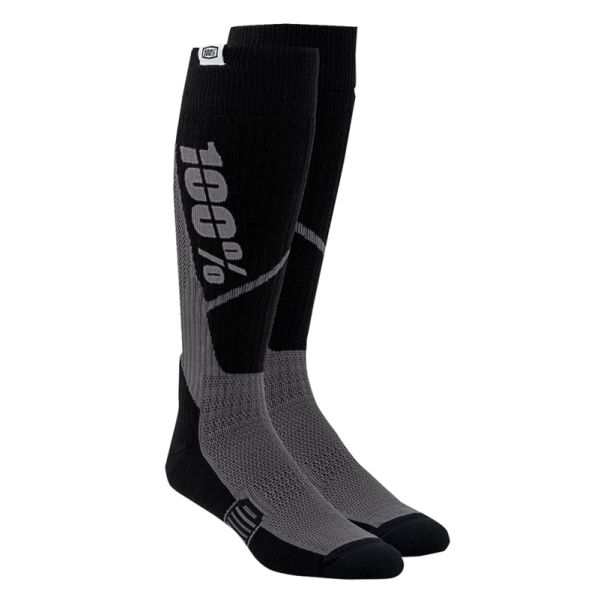 Socks MX-Enduro 100 la suta Moto Sock MX/Enduro Torque Comfort Gray-Black 24