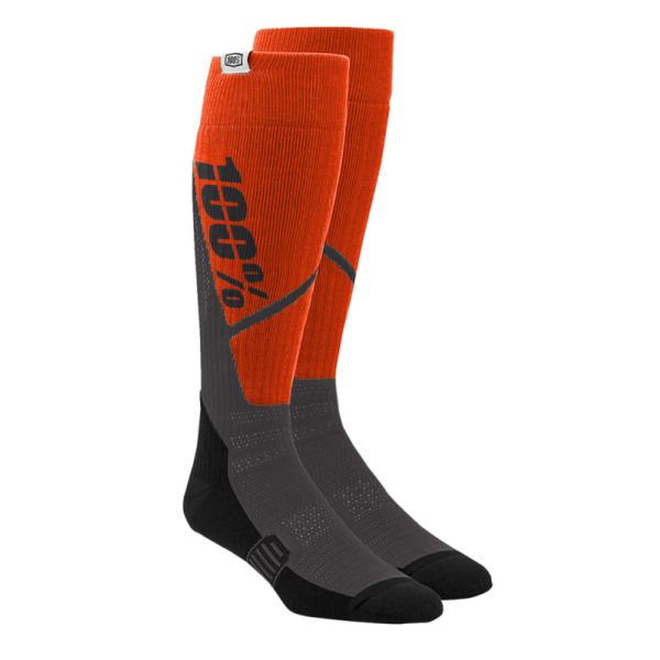 Sosete MX-Enduro 100 la suta Sosete Moto MX/Enduro Torque Comfort Orange-Charcoal-Black 24