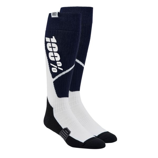 Sosete MX-Enduro 100 la suta Sosete Moto MX/Enduro Torque Comfort White, Navy 24