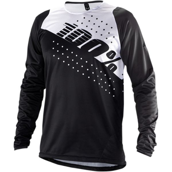 Tricouri Bike 100 la suta Tricou Bike LS R-CORE BK/WH 24