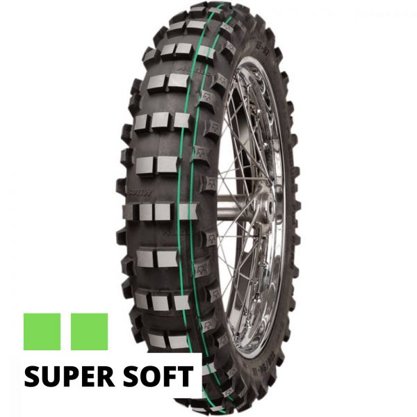 MX Enduro Tires Mitas EF-07 140/80-18 Dunga Dubla Verde-226273 Rear Moto Tire