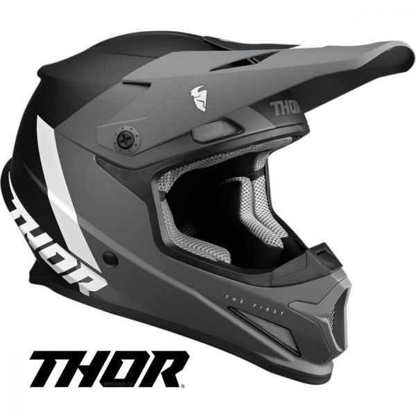 Casti Cross-Enduro Thor Casca MotoCross Sector Chev Gray/Black