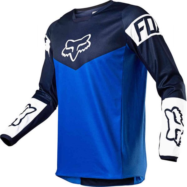 Jerseys MX-Enduro Fox Racing MX 180 REVN Blue Jersey