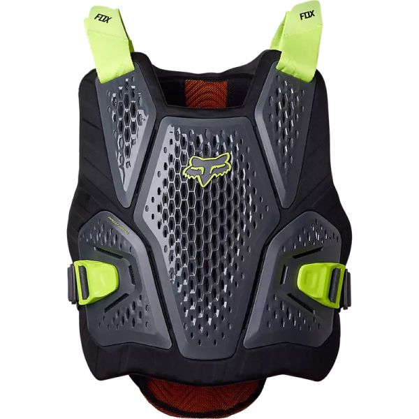 Chest Protectors Fox Racing MX/Enduro Chest Guard Raceframe Impact Soft Back CE D3O Dark Shadow Grey