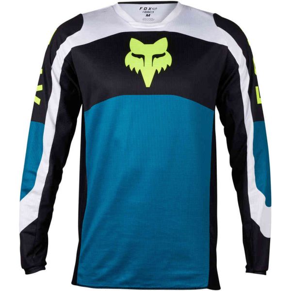 Jerseys MX-Enduro Fox Racing Moto MX/Enduro 180 Nitro Maui Blue 23 Jersey
