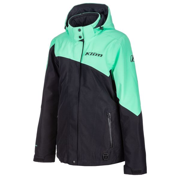 Women's Jackets Klim Snow Jacket Insulated Womens Allure Black/Wintermint 24