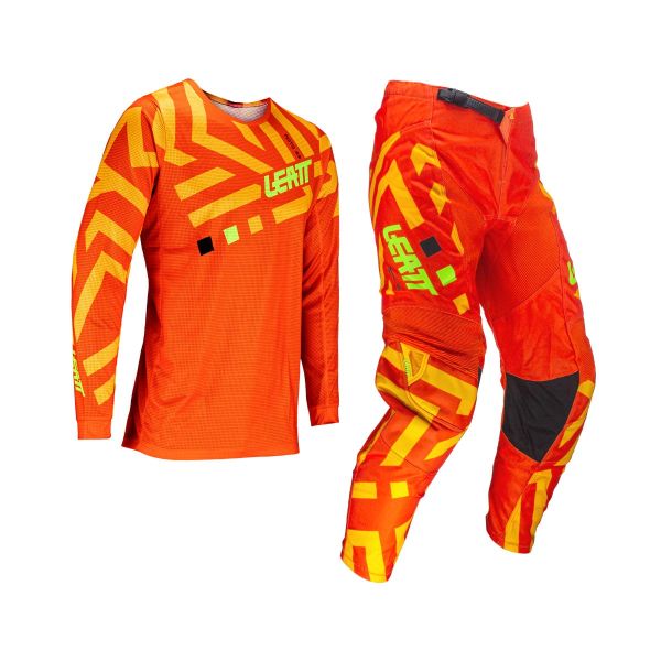 Combo MX Enduro Leatt Combo Tricou + Pantaloni Ride Kit Moto 3.5 Citrus 24