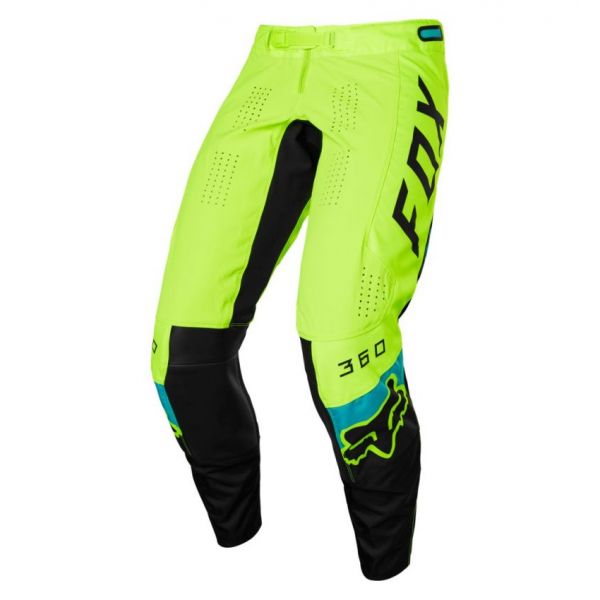 Pants MX-Enduro Fox Racing Moto MX 360 Dier Flo Yellow Pants