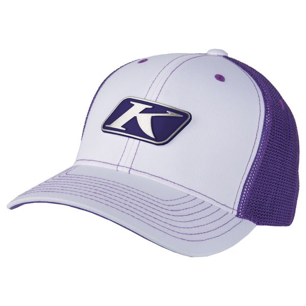 Caps and Beanies Klim Icon Snap Hat White/Deep Purple 2022